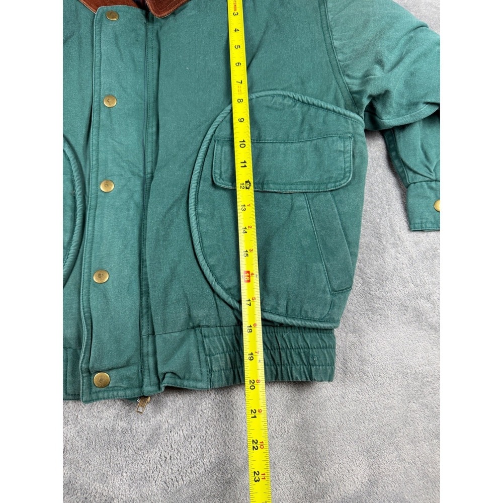Vintage 90s Backwoods Boys Canvas Jacket Plaid Lined Deadstock NWT Small - Picture 11 of 12